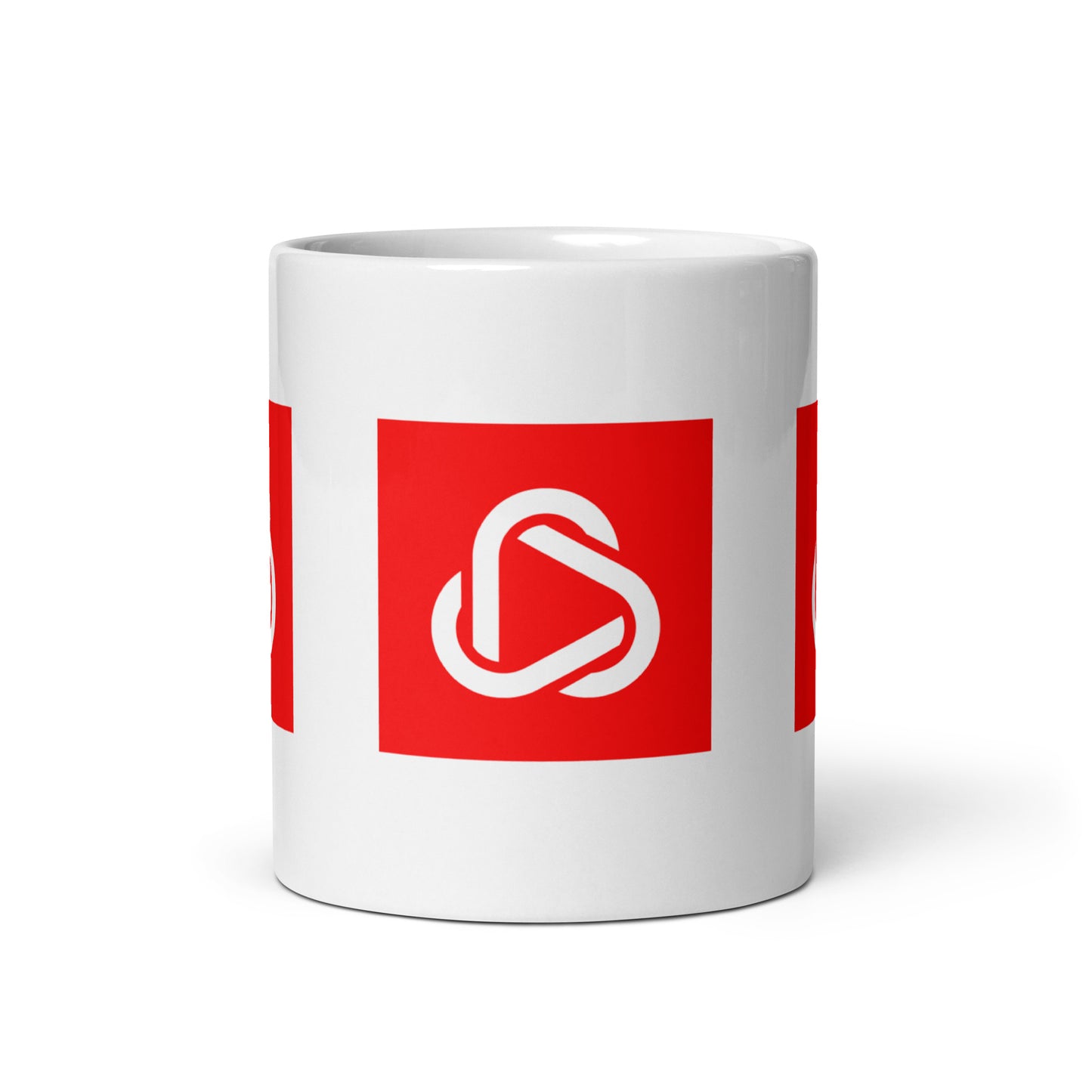 White Square Icon Mug