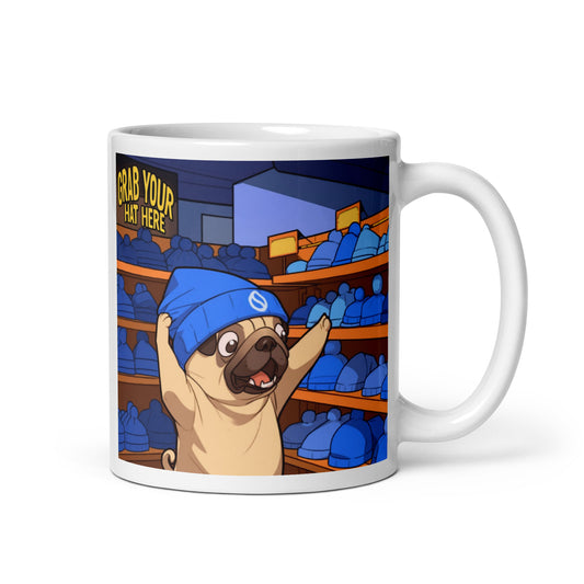 Pugwifhat X Legacy Collab | "Grab your hat here" Mug